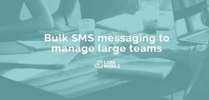 Article Bulk SMS messaging to manage large teams 