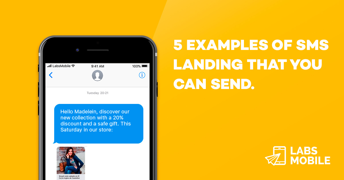 SMS Editor landings. Examples and Previews. 