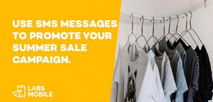 SMS messages Summer Sale Campaign 
