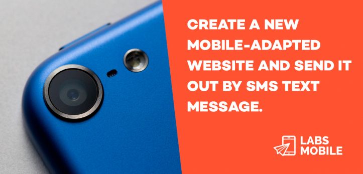 Create a new mobile adapted website and send it out by SMS text message.