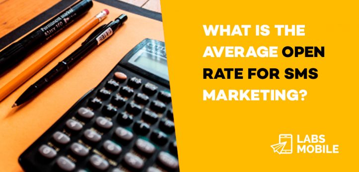 What is the average open rate for SMS marketing
