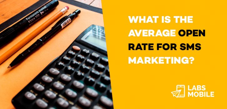 What is the average open rate for SMS marketing 