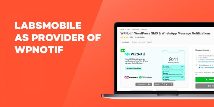 LabsMobile as provider of Wpnotif 