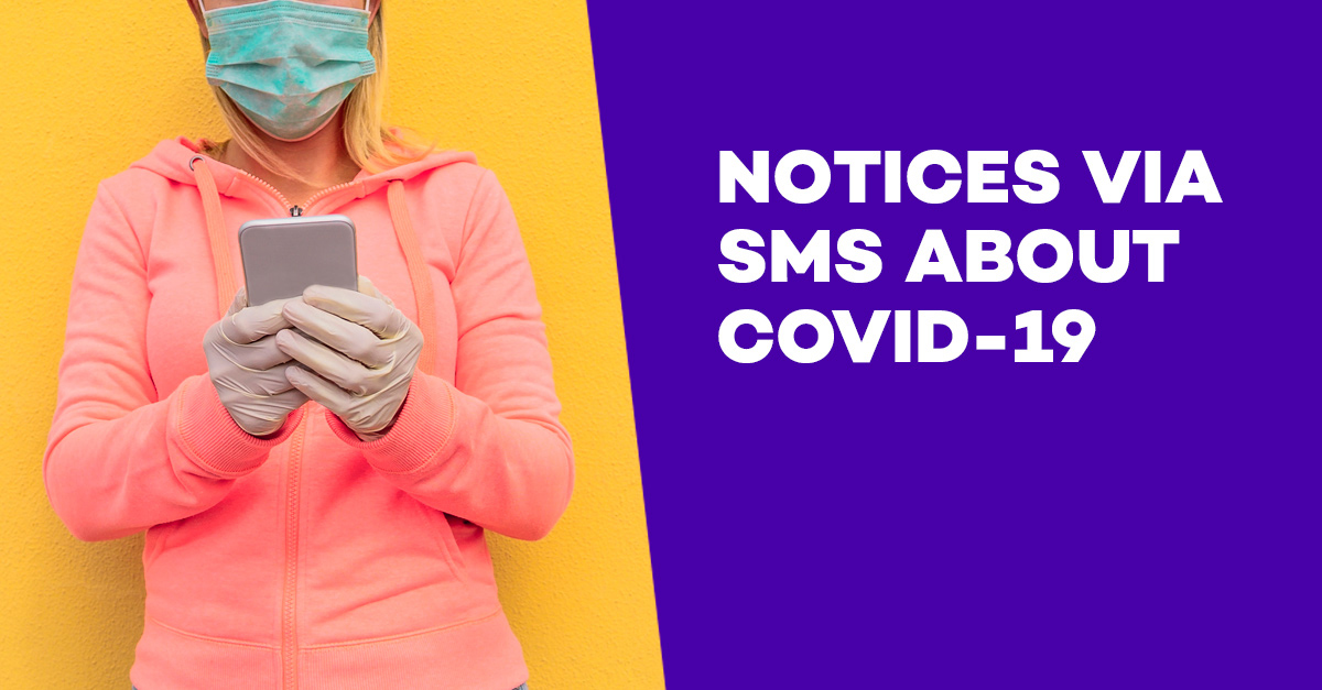 Notices via sms