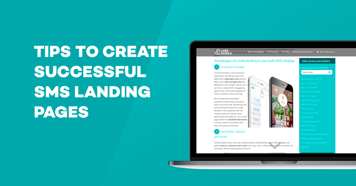 Copywriting tips to create successful SMS landing pages