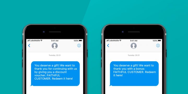 Earn characters in your SMS Copy 