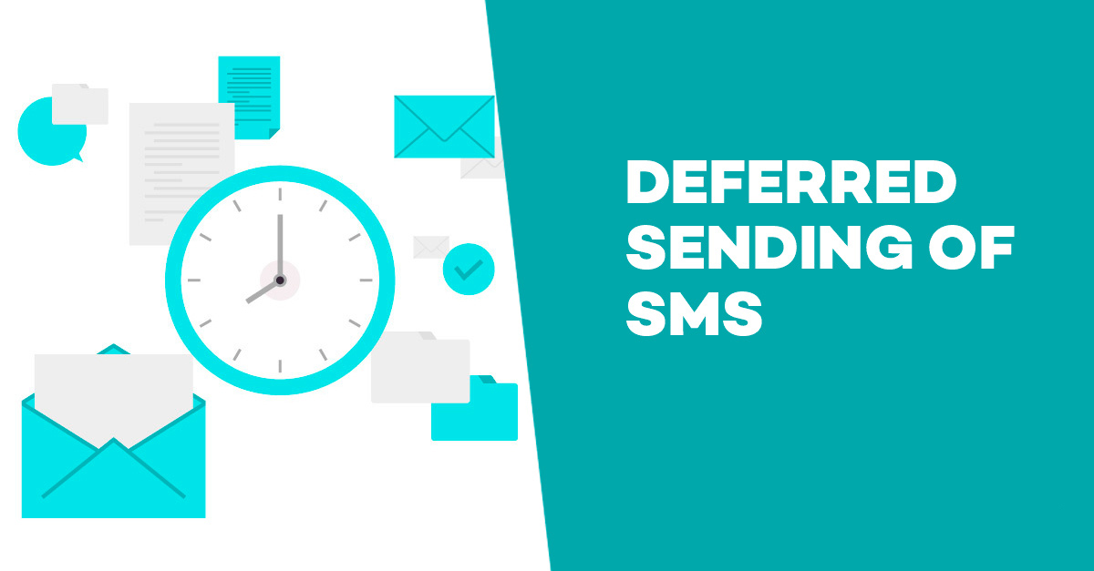 Deferred sending of SMS