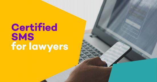 Certified SMS for lawyers 