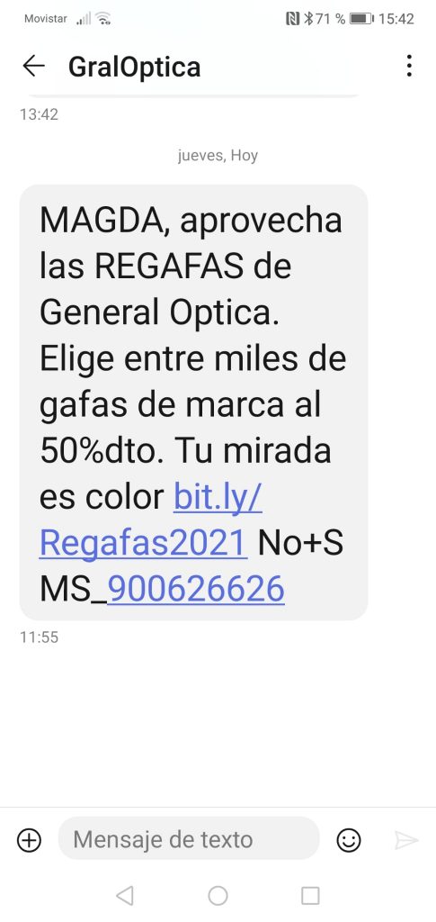 Remitente personalizado SMS