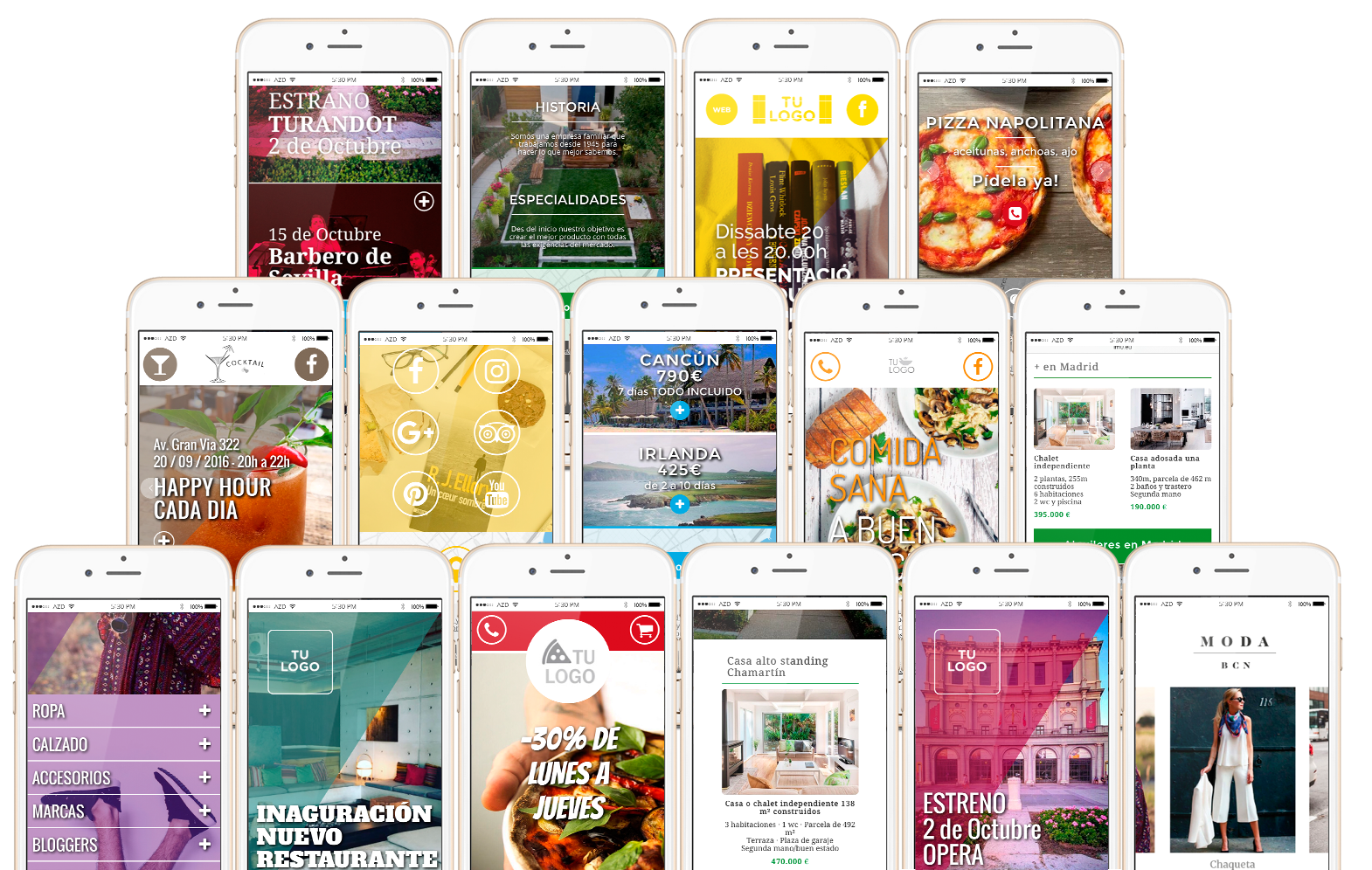 catalogo plantillas SMS