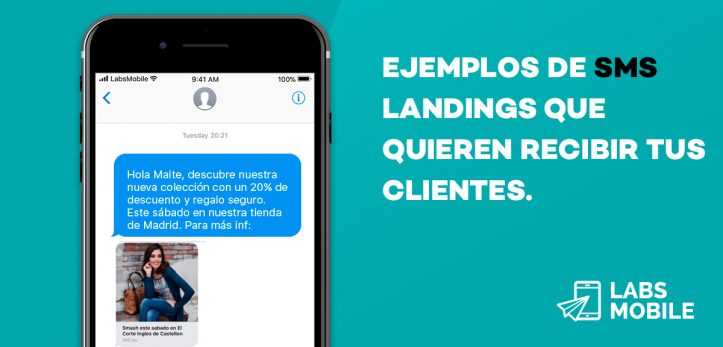 SMS Landing Ejemplos