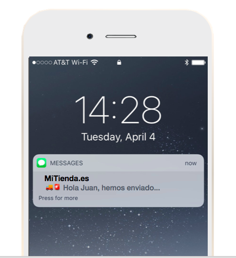 mensaje SMS