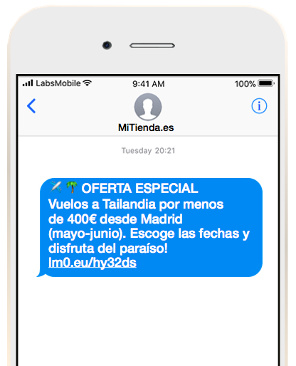 texto mensaje sms