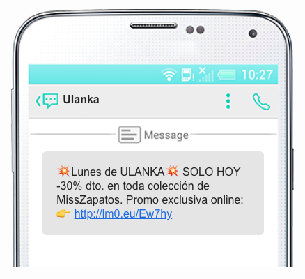 Promoción de descuento de colección.