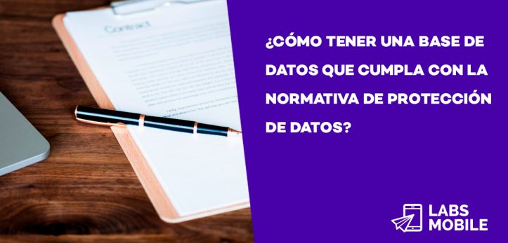 Tener base de datos para hacer sms