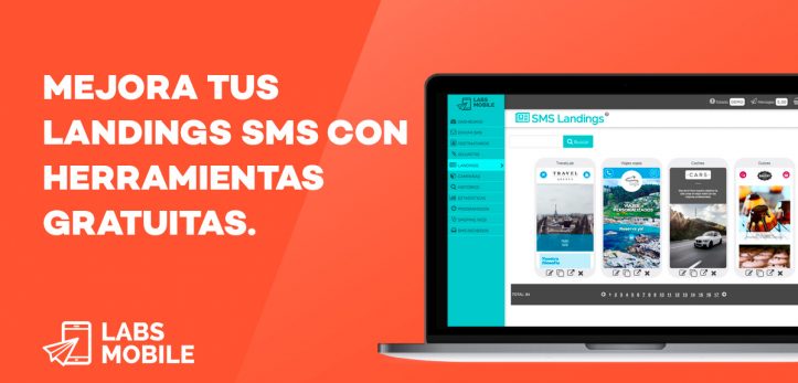 editor de Landings SMS