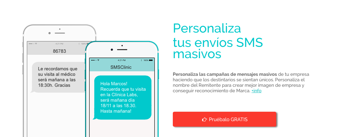 Personaliza los envíos SMS
