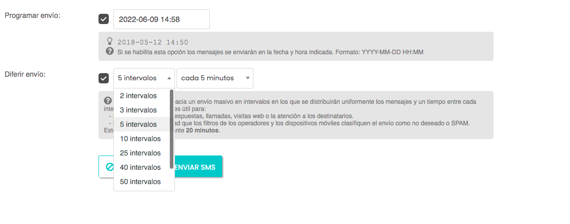 Plataforma SMS LabsMobile